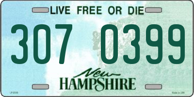 NH license plate 3070399