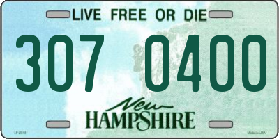 NH license plate 3070400