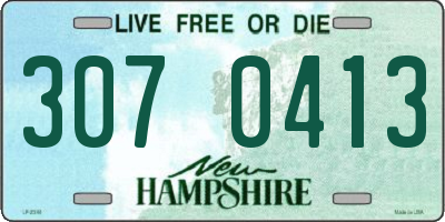 NH license plate 3070413