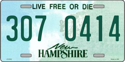 NH license plate 3070414