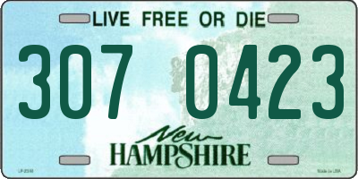 NH license plate 3070423