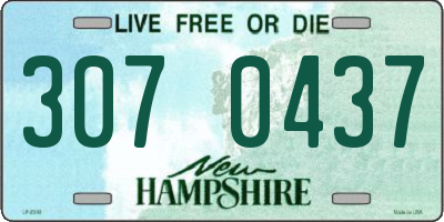 NH license plate 3070437