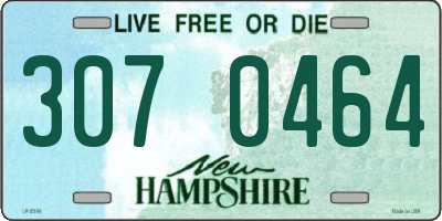 NH license plate 3070464