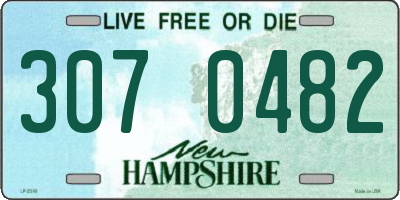 NH license plate 3070482
