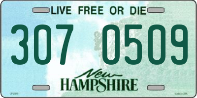 NH license plate 3070509
