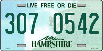 NH license plate 3070542