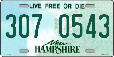 NH license plate 3070543