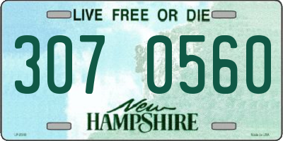 NH license plate 3070560