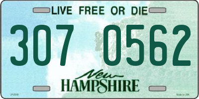 NH license plate 3070562