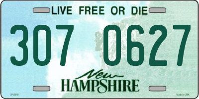 NH license plate 3070627