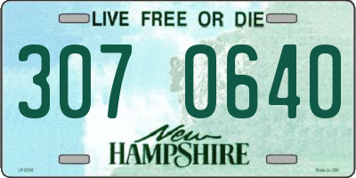 NH license plate 3070640