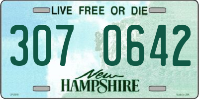 NH license plate 3070642