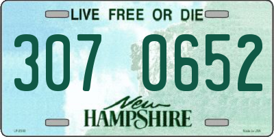 NH license plate 3070652