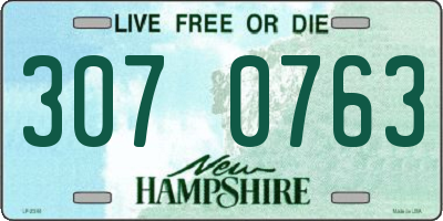 NH license plate 3070763