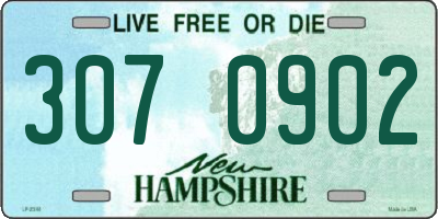 NH license plate 3070902