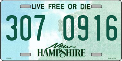 NH license plate 3070916