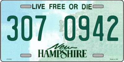 NH license plate 3070942