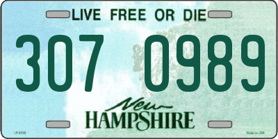 NH license plate 3070989