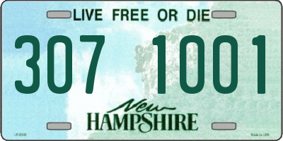 NH license plate 3071001