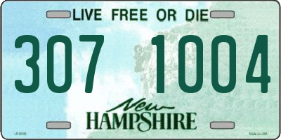 NH license plate 3071004