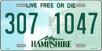 NH license plate 3071047