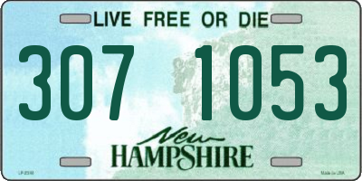 NH license plate 3071053