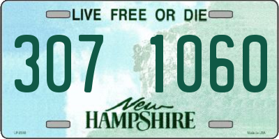 NH license plate 3071060