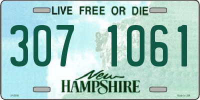 NH license plate 3071061