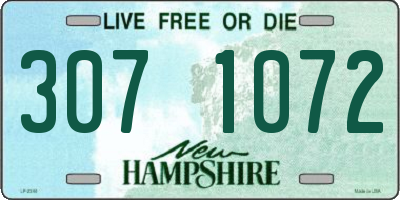 NH license plate 3071072