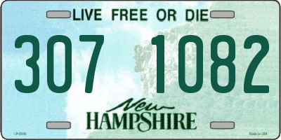 NH license plate 3071082
