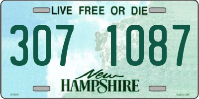 NH license plate 3071087