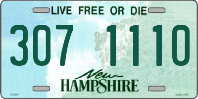 NH license plate 3071110