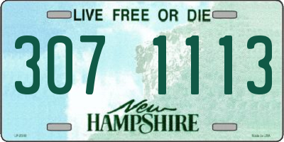 NH license plate 3071113