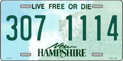 NH license plate 3071114