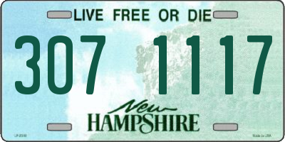 NH license plate 3071117