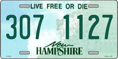 NH license plate 3071127