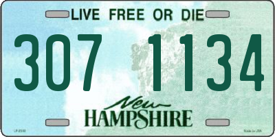 NH license plate 3071134