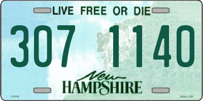 NH license plate 3071140