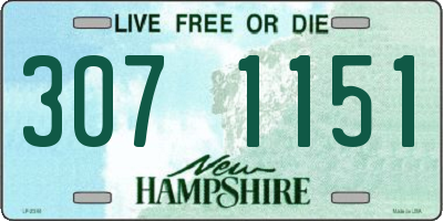 NH license plate 3071151