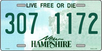 NH license plate 3071172