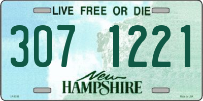 NH license plate 3071221