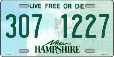 NH license plate 3071227