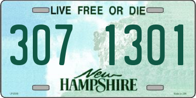 NH license plate 3071301
