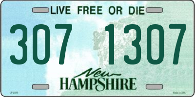 NH license plate 3071307