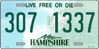 NH license plate 3071337
