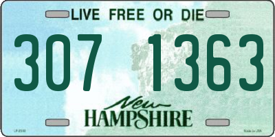 NH license plate 3071363