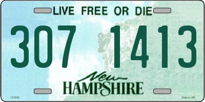 NH license plate 3071413