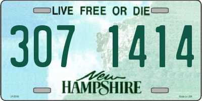NH license plate 3071414