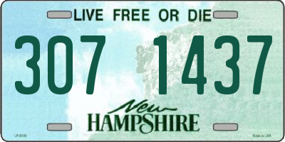 NH license plate 3071437
