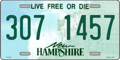 NH license plate 3071457